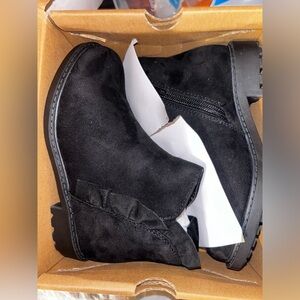 Suede Ankle Booties NWT